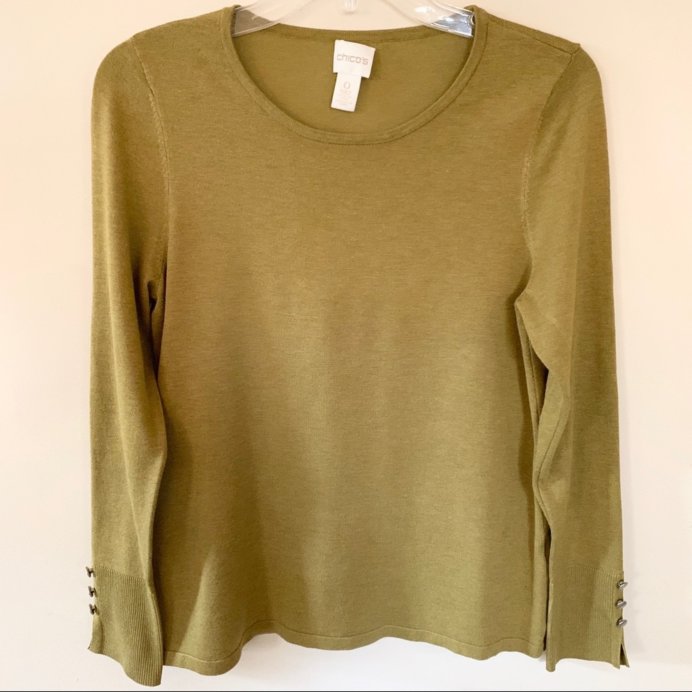 Chico’s Green Sweater